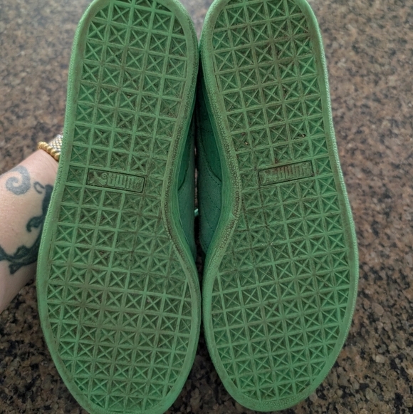 Women's Green Puma Solange Size 9.5 - Picture 6 of 7